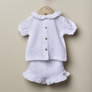 Pijama 2 peças de manga curta em algodão