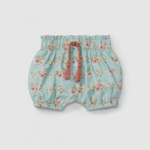 Calções pull-up estampado floral