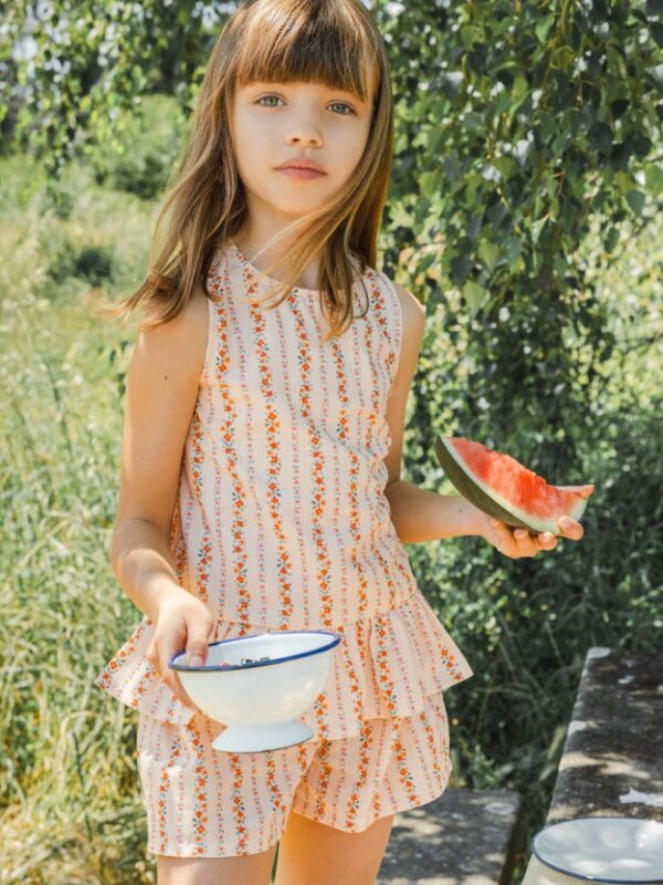 Top micro-vichy e flores - Image 3