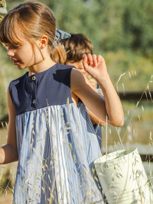 Vestido de riscas irregulares - Image 4