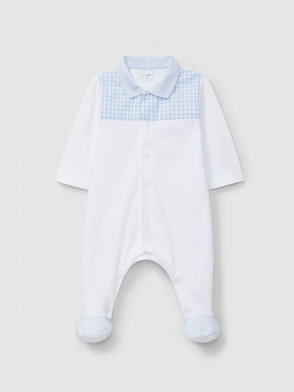 Babygrow xadrez vichy e riscas