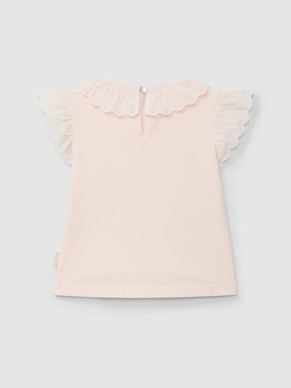 T-shirt gola de folho bordado inglês - Image 2