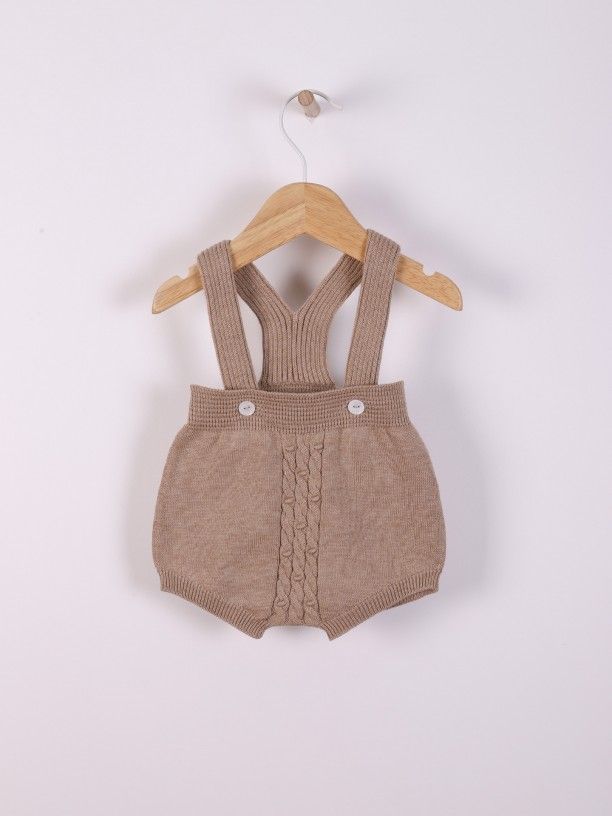 Fofo de alças tricotado em algodão orgânico