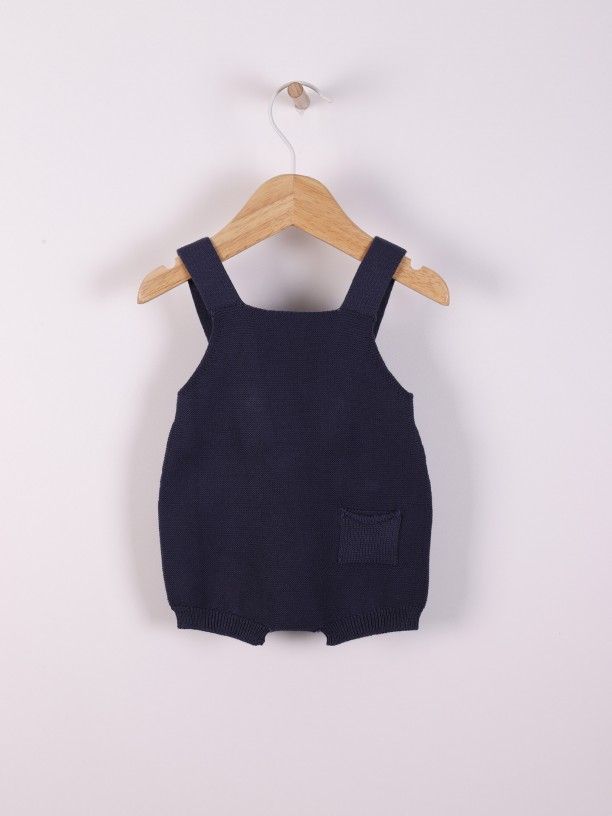 Fofo de alças tricotado em algodão orgânico