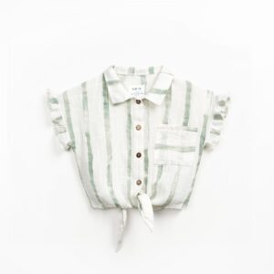 Túnica com estampado de riscas