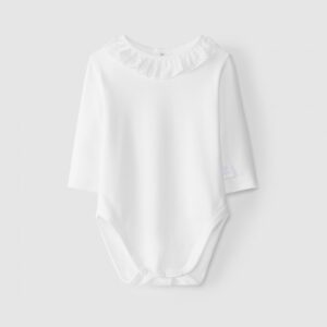 Body com gola bordado inglês