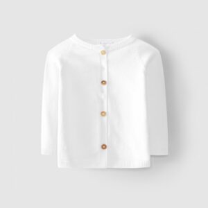 Casaco decote redondo