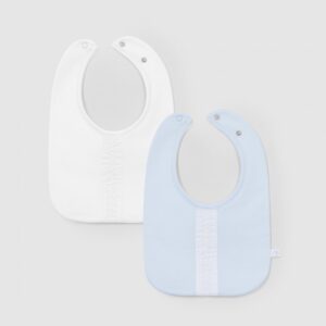 Pack de 2 babetes detalhe em ponto cruz