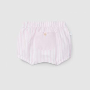 Tapa fraldas de riscas com bolso