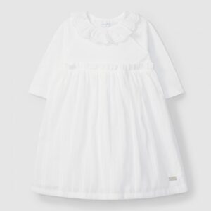 Cueiro em tecido efeito bordado