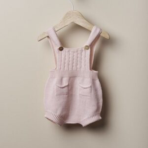 Fofo com alças tricotado em lã