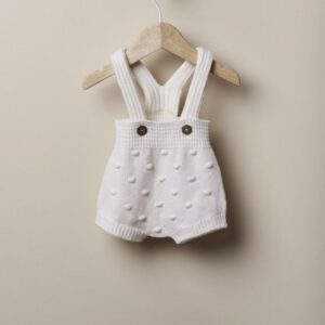 Fofo com alças tricotado em lã