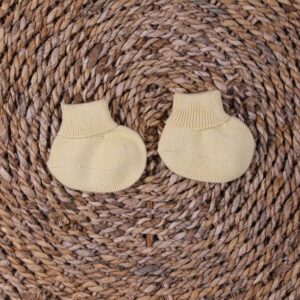 Carapins bota tricotados em algodão orgânico