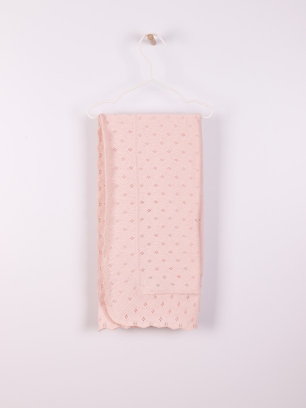 Manta tricotada em algodão orgânico