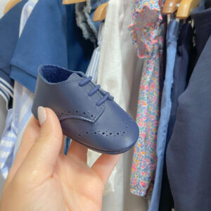 Sapatos pele azul marinho Cuquito