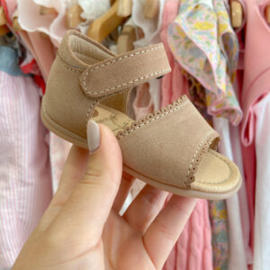 Sandálias de bebé pele carneira Mania do Pé