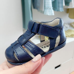 Sandálias de tiras azul marinho Mania do Pé