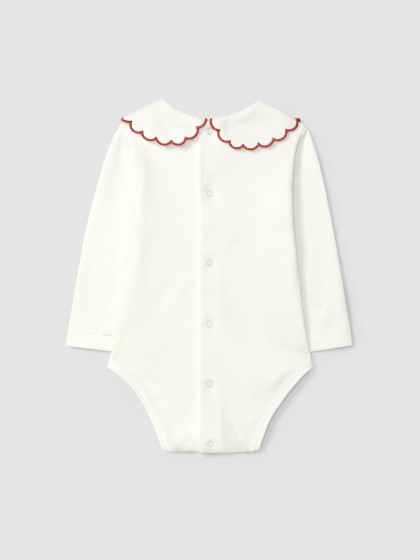 Body gola bordada em cor contraste - Image 2