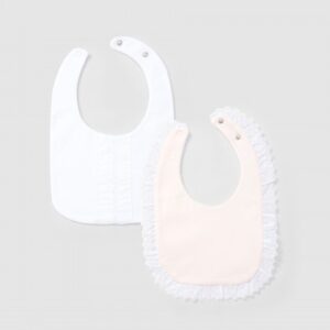 Pack de dois babetes bordado delicado