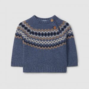 Camisola tricotada com jacquard