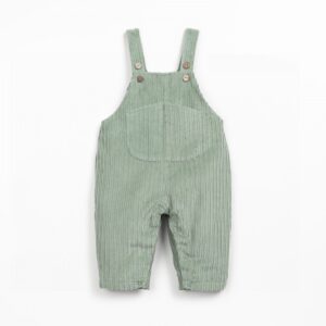 Macacão em bombazine com bolso no peito