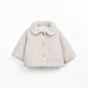 Casaco de pêlo com forro estampado