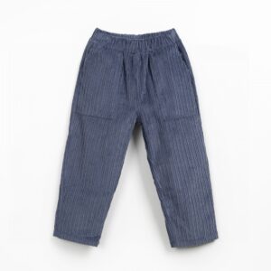 Calças bombazine com cintura ajustável