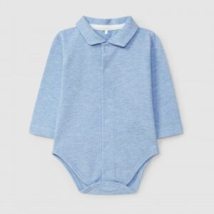 Body piqué gola em bico