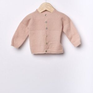 Casaco tricotado em lã merino e caxemira