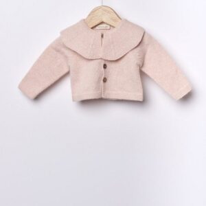 Casaco tricotado em lã merino