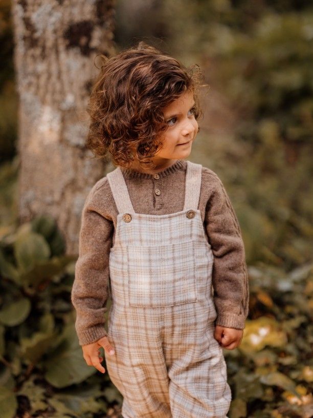 Jardineiras com padrão xadrez tartan - Image 3