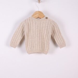 Camisola tricotada em lã merino