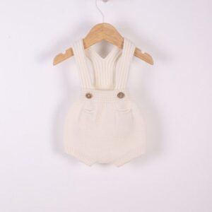 Fofo com alças tricotado em lã merino