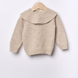 Camisola tricotada em lã merino