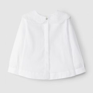 Blusa com gola bordada