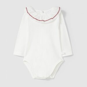 Body gola de folho e detalhe de picueta