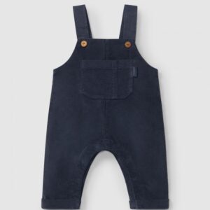 Jardineiras em micro-bombazine com bolso