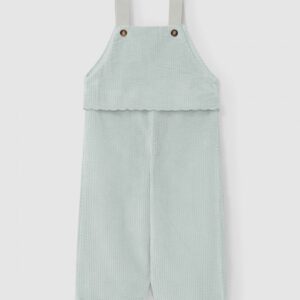 Jardineiras em bombazine com detalhe no peito