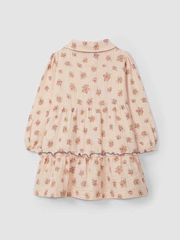 Vestido flores algodão orgânico - Image 2