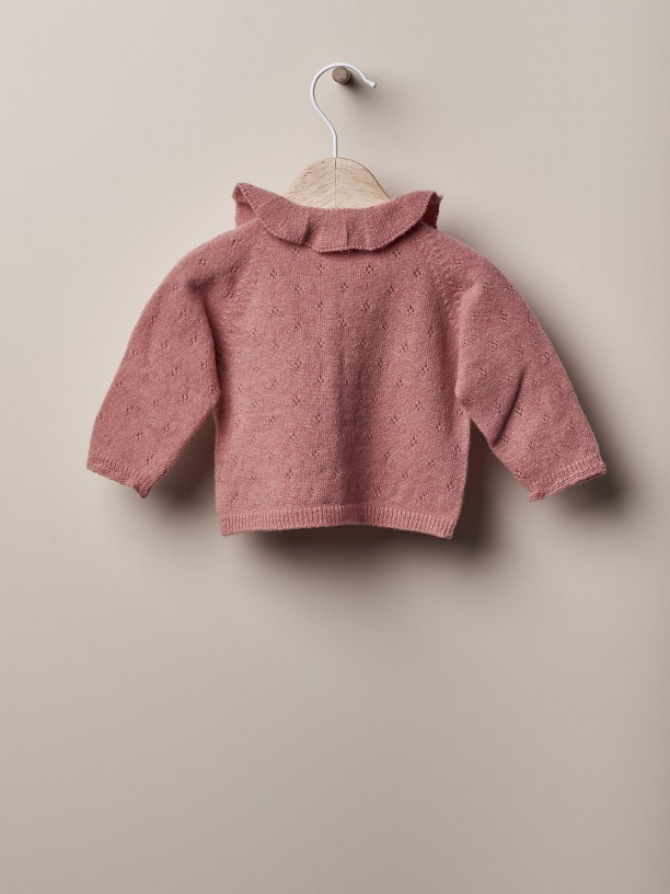 Casaco tricotado tricotado em lã - Image 2