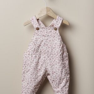 Jardineiras em tecido de algodão florido