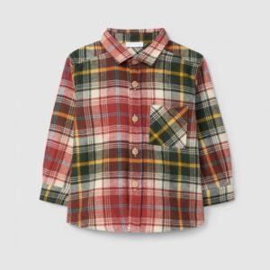 Camisa xadrez em flanela com bolso