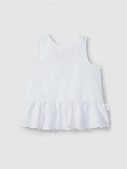 Top em bordado inglês