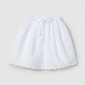 Saia em bordado inglês