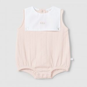 Fofo algodão orgânico com detalhe bordado