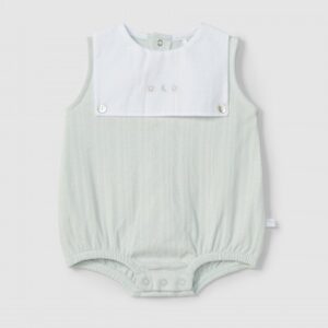 Fofo algodão orgânico com detalhe bordado