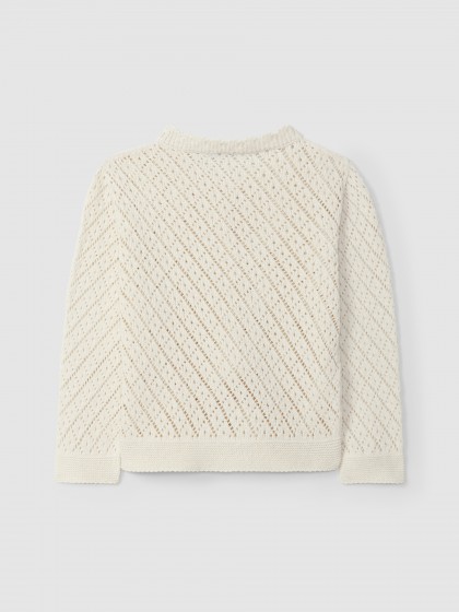 Casaco tricotado em ponto ajour - Image 2