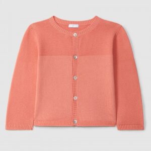 Casaco tricotado decote redondo