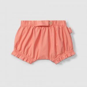 Calções pull-up em sarja lisa