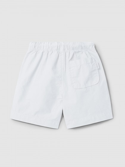 Calções pull-up lisos em sarja com três bolsos - Image 2